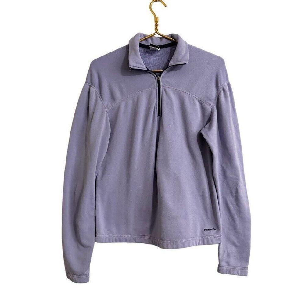 Patagonia Capilene 1/4 Zip Fleece Pullover Women's S Lilac Lightweight